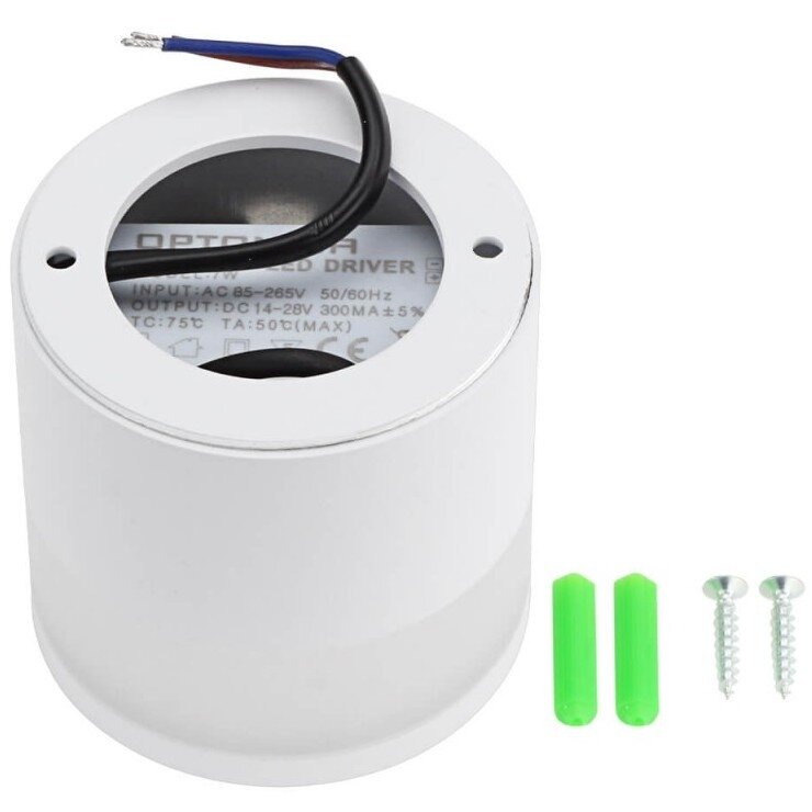 LED Surface Downlight, 7W, Round, White 1