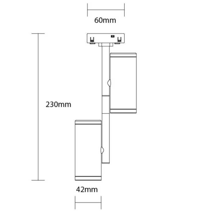 LED Magnetic Spot Floodlight M05, 48V, 2x7W, Neutral Light 1
