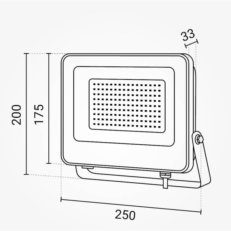 LED prožektorius, juodas, 90Lm/W, 100W, neutrali balta šviesa 3 LED prožektorius, juodas, 90Lm/W, 100W, neutrali balta šviesa 3