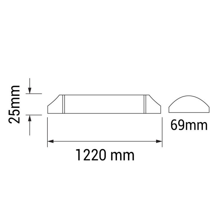 LED salės šviestuvas, IP20, 40W, šilta balta šviesa 2