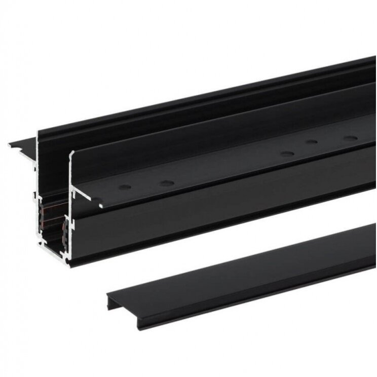 LED Magnetic Track System R20B, width 2.5cm, Built-In, Black, length 1.5m 3