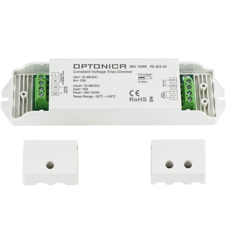 LED TRIAC Dimmer, 12-48V, 15A/1Ch 2