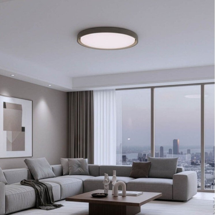 LED Ceiling Light, 36W, White/Gray, CCT Light 4