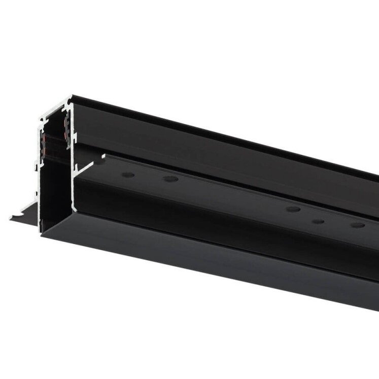 LED Magnetic Track System R20B, width 2.5cm, Built-In, Black, length 1.5m 2
