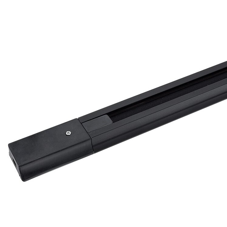 LED Track System, 1 Phase, 2m, Black