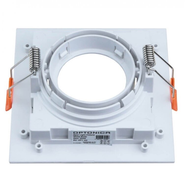 LED Spotlight Fixture, Square, White, Square 2