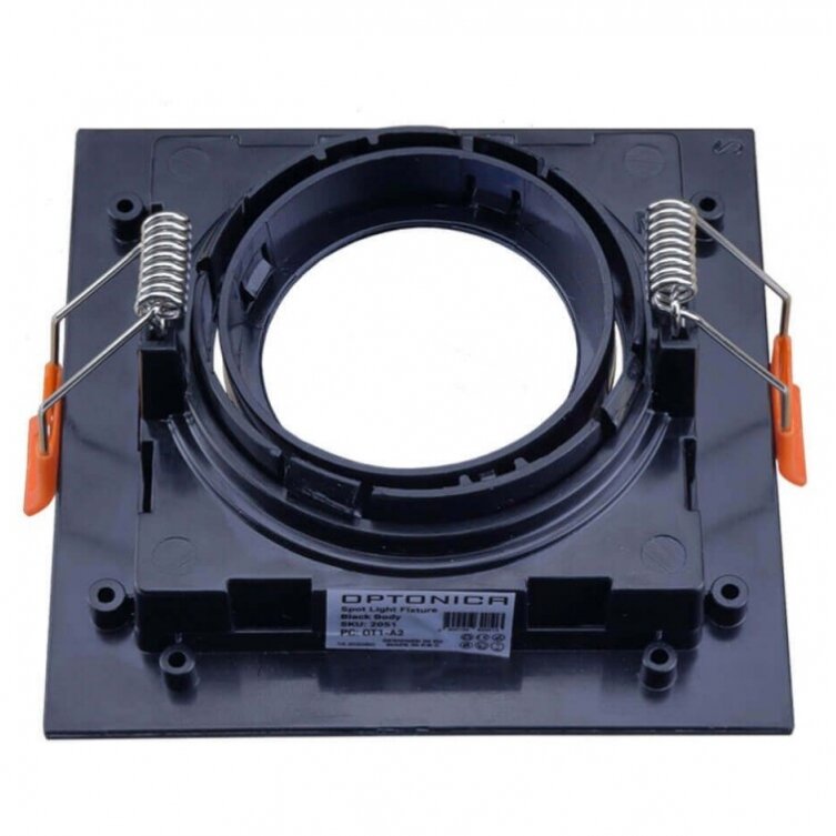 LED Spotlight Fixture, Square, Black, Square 2