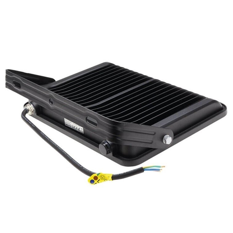 LED prožektorius, juodas, 90Lm/W, 150W, šalta balta šviesa 2