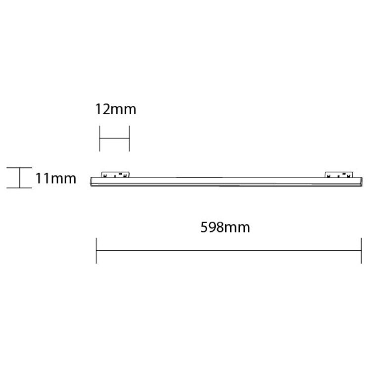 LED Magnetic Linear Floodlight M05, 48V, 20W, Warm Light 1