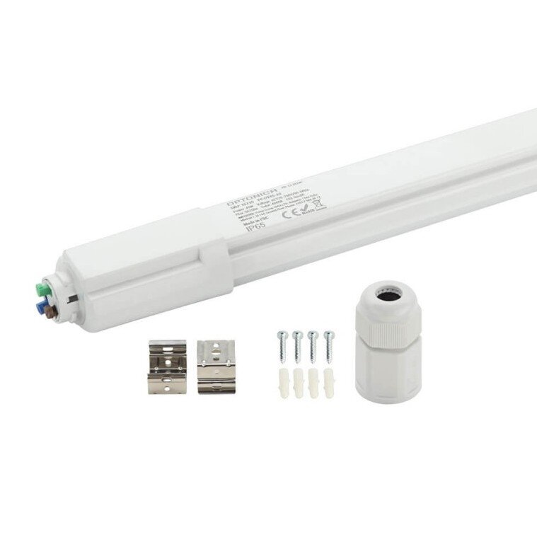 LED Batten Fixture, 45W, White Light, IP65, Linkable 2