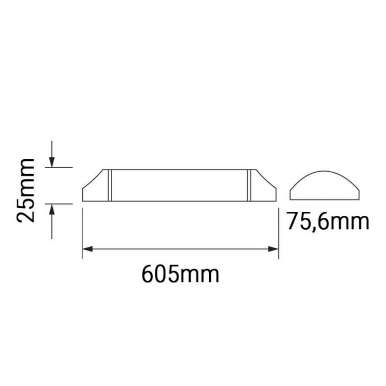 LED Batten Fitting Light, IP20, 20W, White Light 2