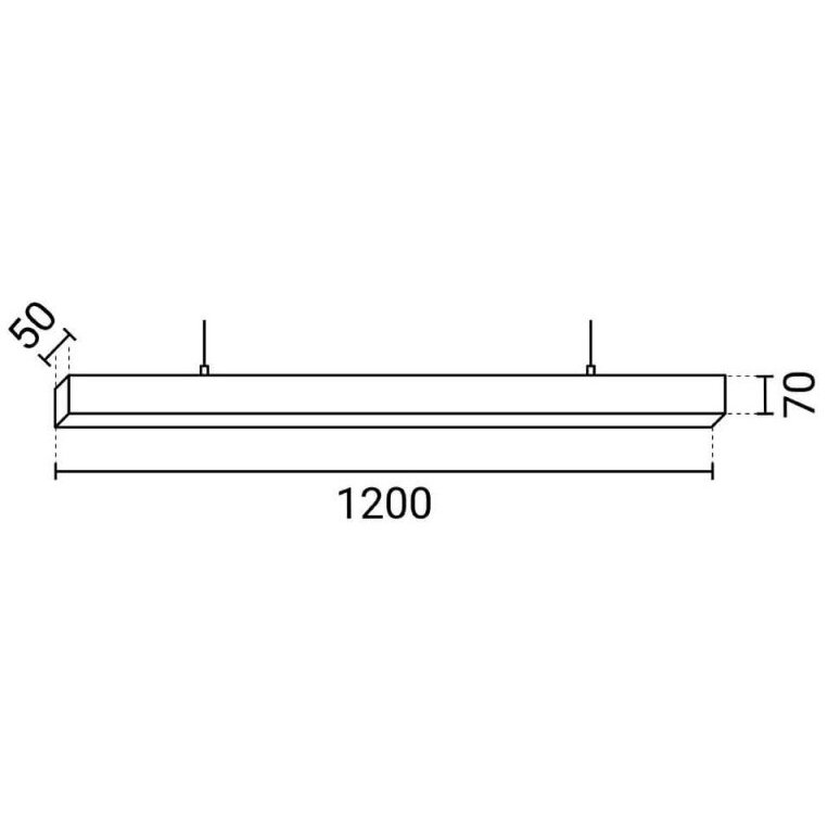 LED Linear Suspended Light, Linkable, 40W, White Body, 5 Years Warranty, White Light 3