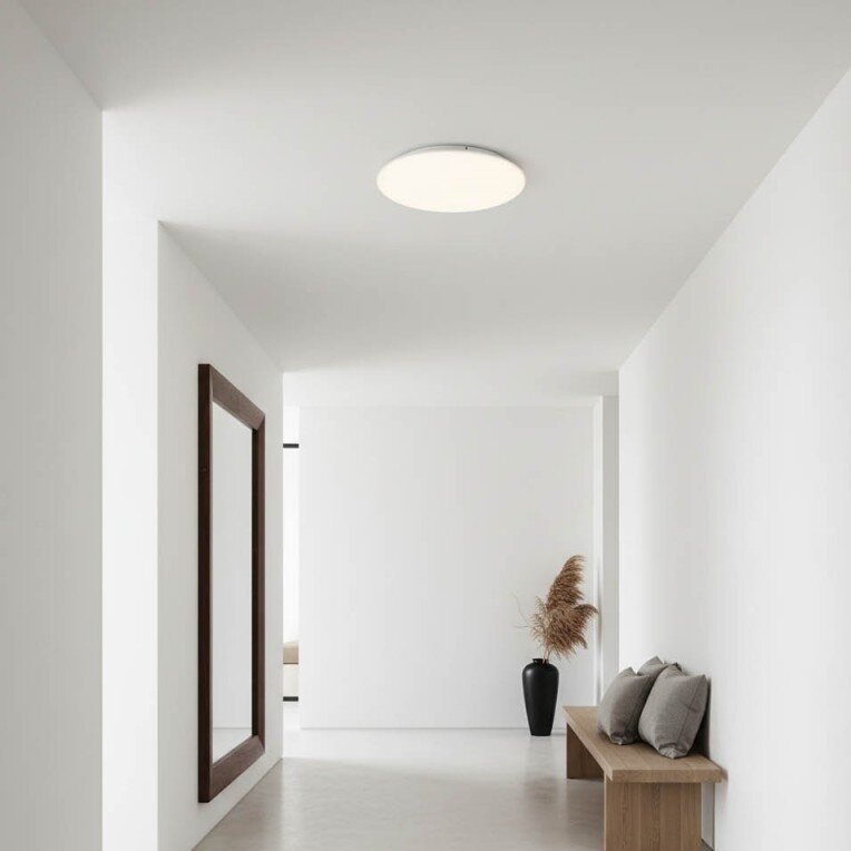 LED Ceiling Light, White Body, 18W, 3CCT 5