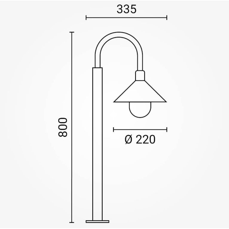 LED Stand Lamp, 1xЕ27, Black 4