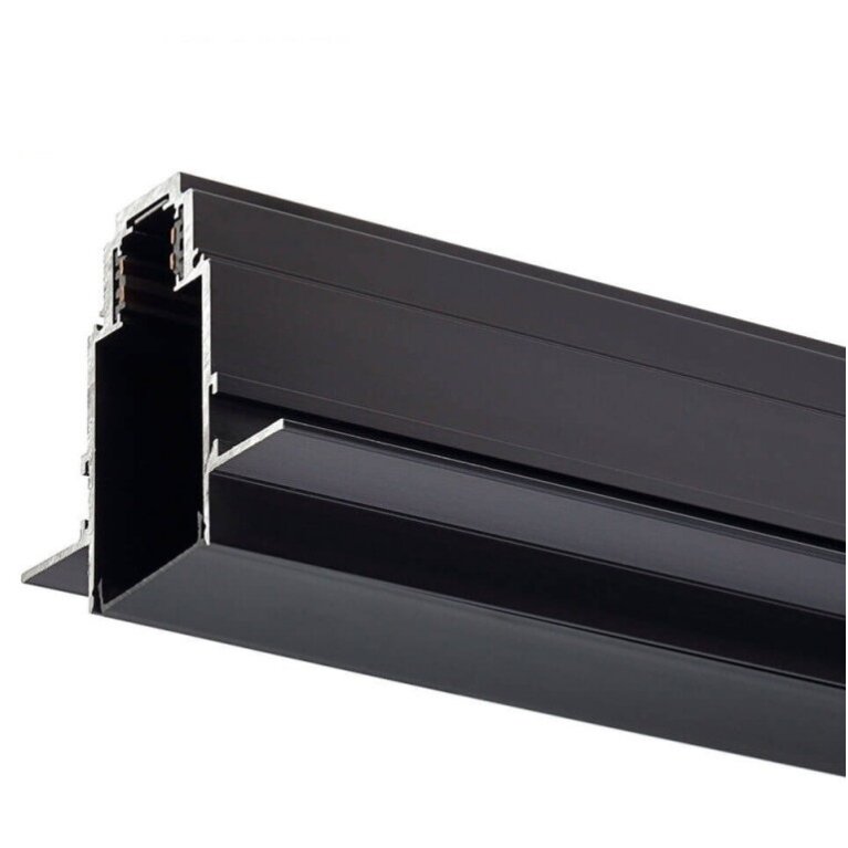 LED magnetinė sistema R35, plotis 3.5cm, įmontuojama, juoda, ilgis 1m, 8vnt./dėž. 2