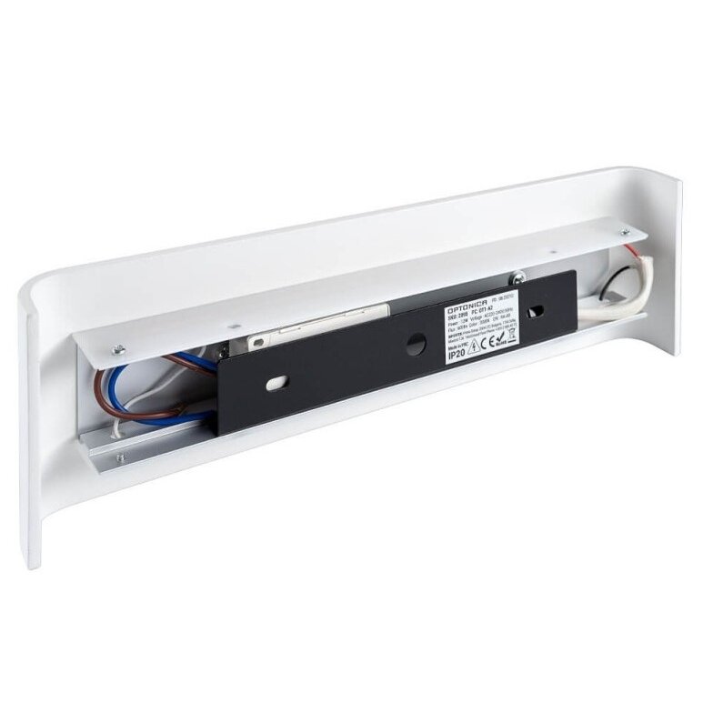 LED Wall Light, White, 12W, 600Lm, Warm Light 3
