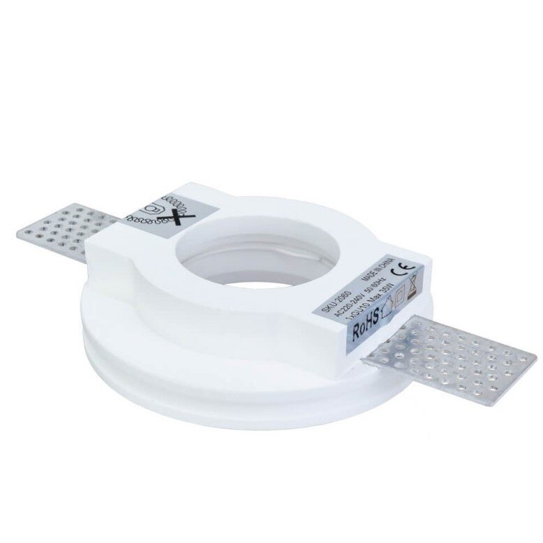 LED lubų šviestuvas, apvalus, gipsinis, be reflektoriaus 3