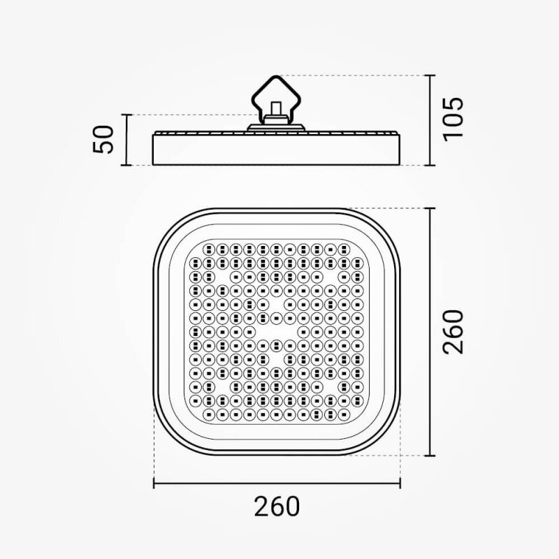 LED aukštuminis šviestuvas, 150W, šalta balta šviesa 3