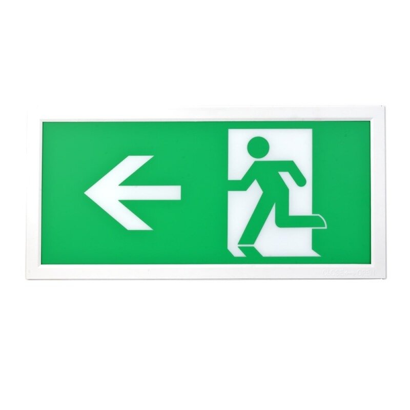 LED Emergency Exit Light, 3W, 3 Hours, with PVC Legend, White Light 2
