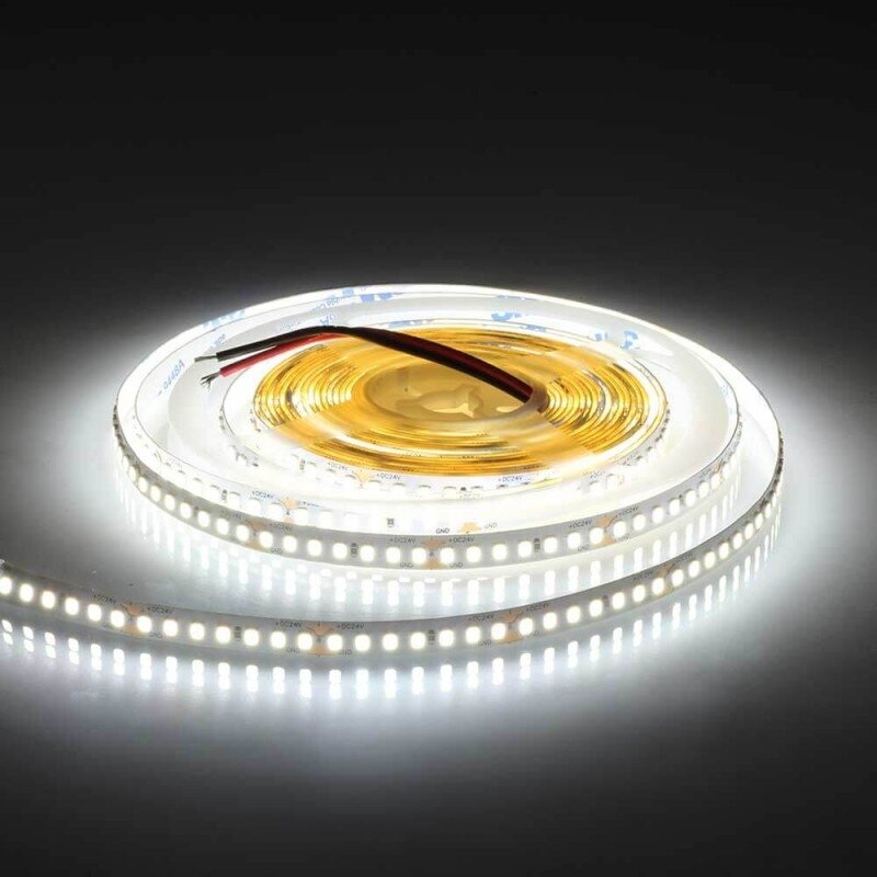 LED juosta, 14W/m, 1820Lm/m, 24V, šalta balta šviesa 2 LED juosta, 14W/m, 1820Lm/m, 24V, šalta balta šviesa 2