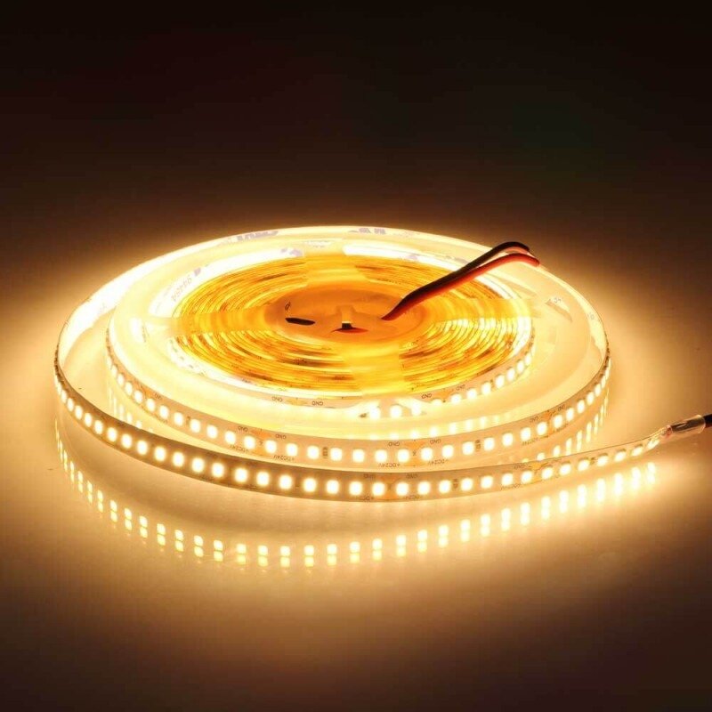 LED juosta, 14W/m, 1820Lm/m, 24V, šilta balta šviesa 2 LED juosta, 14W/m, 1820Lm/m, 24V, šilta balta šviesa 2