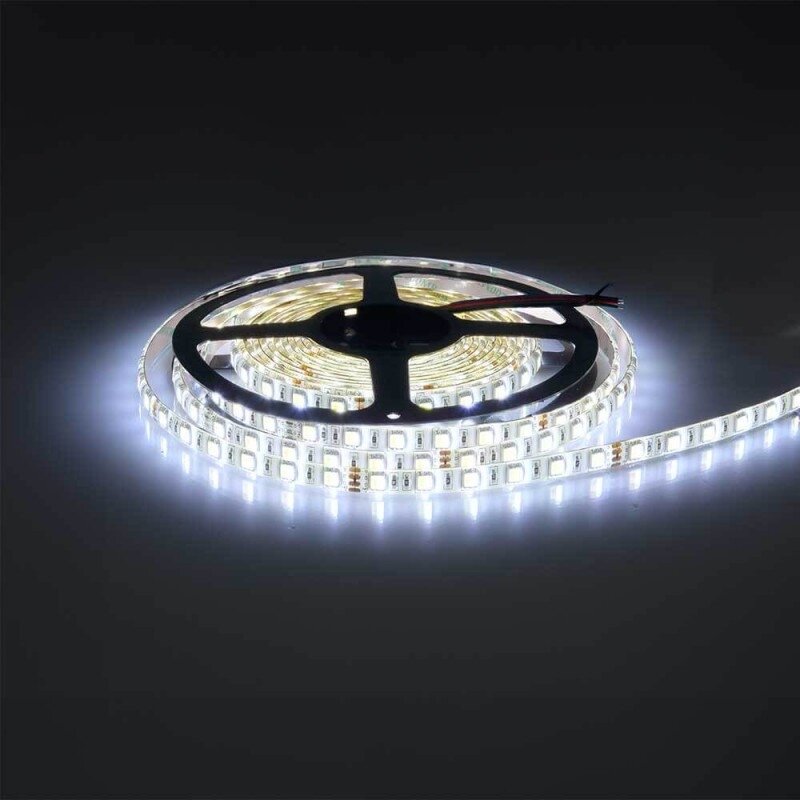 LED juosta, 16W/m, 800Lm/m, 24V, 3 metai garantija, IP65, šilta balta šviesa/šalta balta šviesa 2