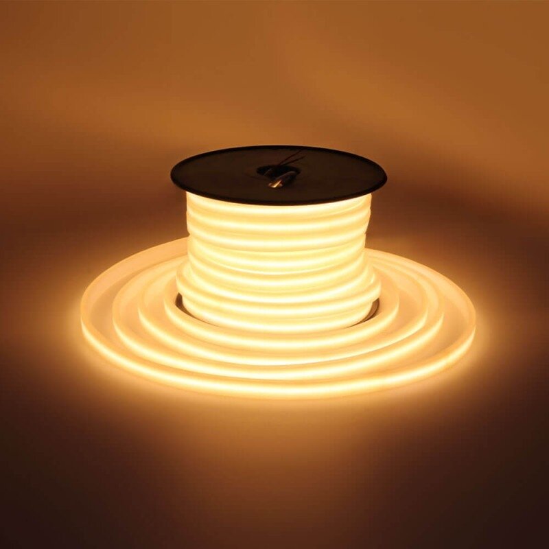 LED juosta, 6W/m, 500Lm/m, 48V, pieno spalvos dangtelis, šilta balta šviesa 2