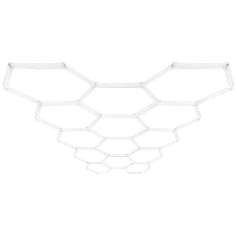 LED korys (hexagon), 14HEX, 456W, šalta balta šviesa 3