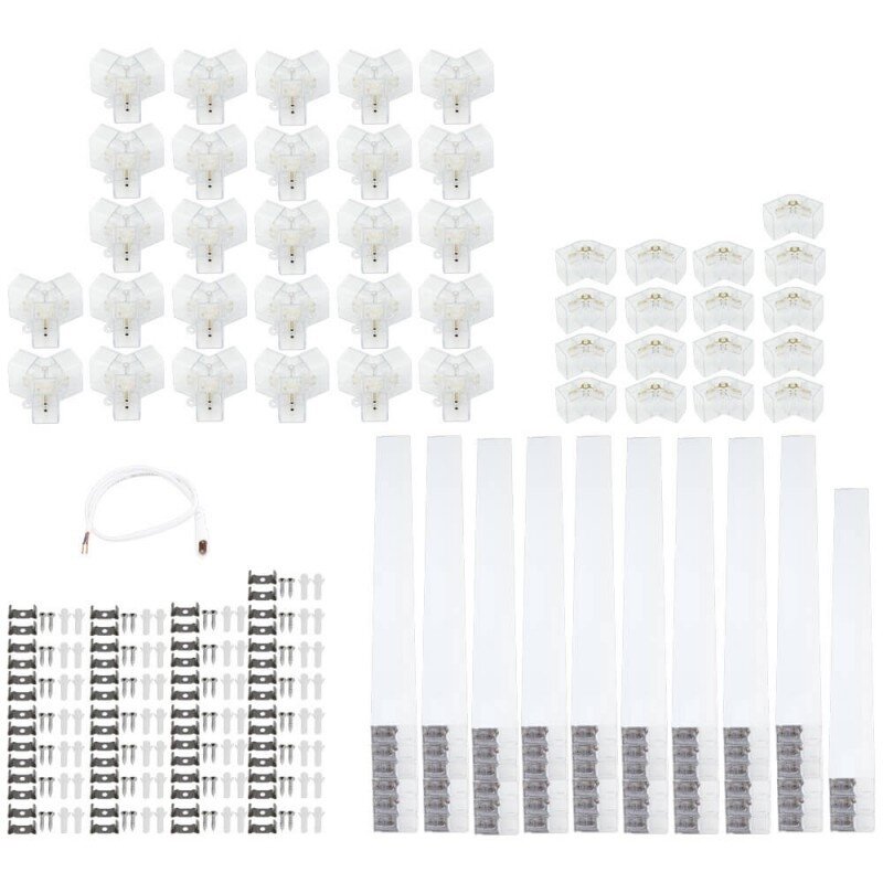 LED korys (hexagon), 14HEX, 456W, šalta balta šviesa 4
