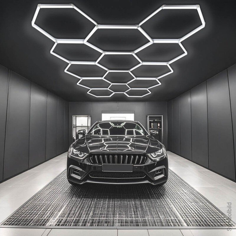 LED korys (hexagon), 14HEX, 456W, šalta balta šviesa 6