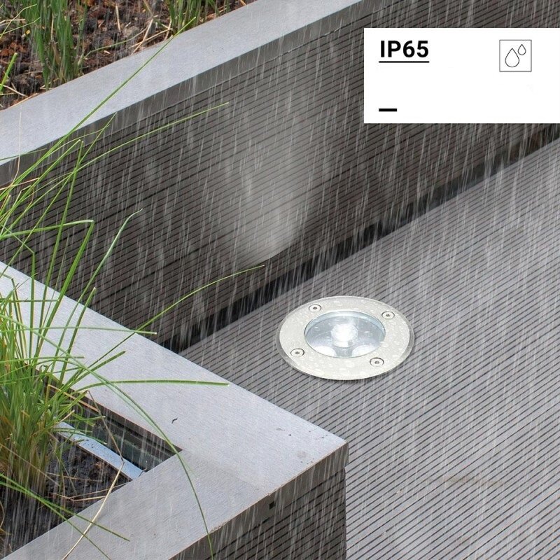 LED Outdoor Built-In Spotlight, 3W, Warm Light 4