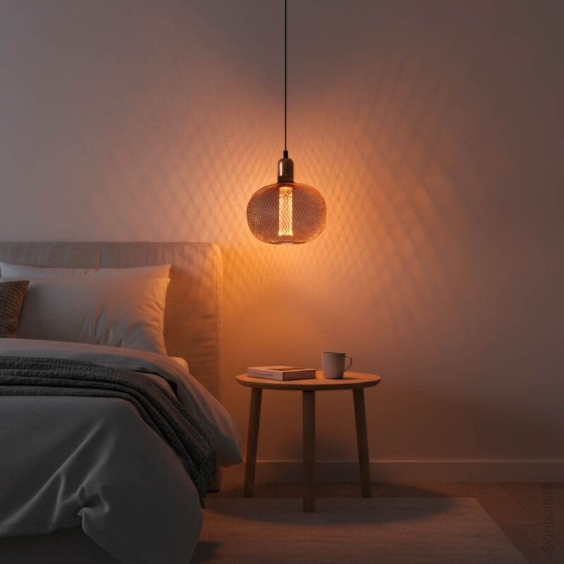 LED Bulb E27 2.5W, Openwork Cover, Copper, Warm Light 2