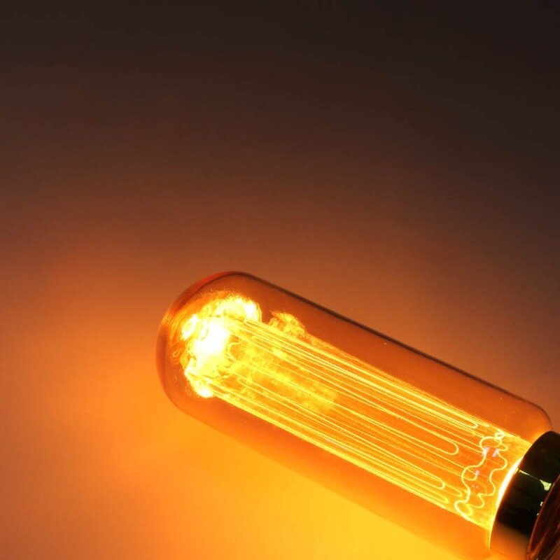 LED lemputė E27 3W, gintarinė, šilta balta šviesa 2 LED lemputė E27 3W, gintarinė, šilta balta šviesa 2