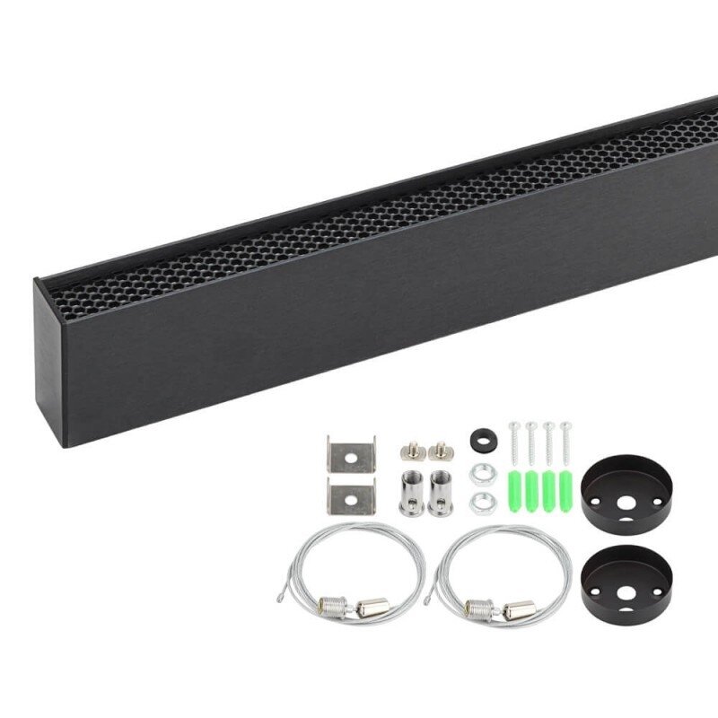 LED Linear Light, 38W, Black Body, CCT, Honey Comb Reflector 3