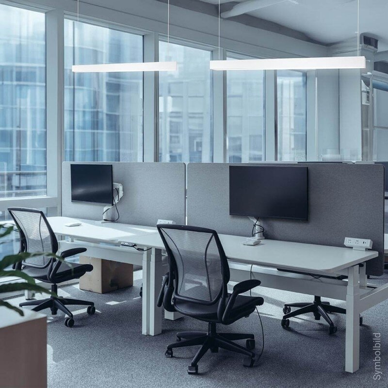 LED Linear Suspended Light, 40W, White Body, 3 Years Warranty, White Light 2