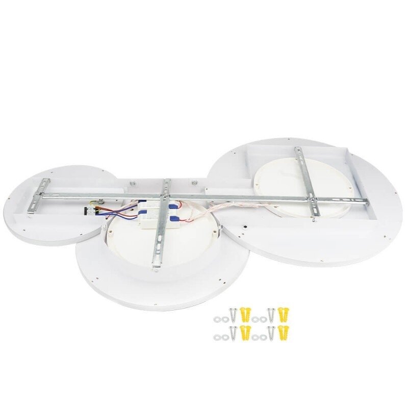 LED lubų šviestuvas, 106W, juodas smėlis, šilta balta šviesa 2