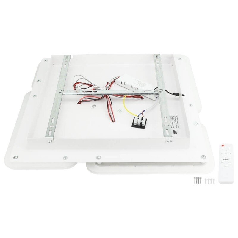 LED Ceiling Light, 128W, White/Grey, CCT Light, Remote Control 5
