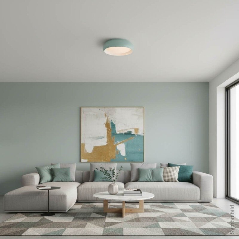 LED lubų šviestuvas, 12W, baltas/pilkai žydras, CCT šviesa 4