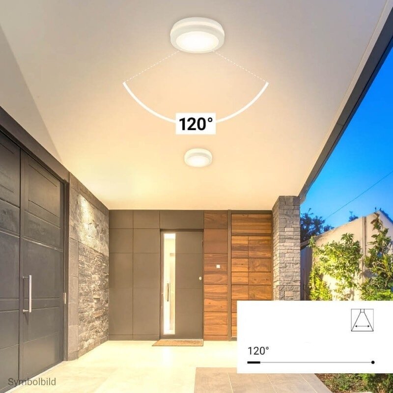 LED lubų šviestuvas, 20W, baltas, CCT šviesa, mikrobanginis jutiklis 4