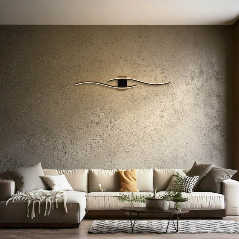 LED lubų šviestuvas, 21W, juodas smėlis, šilta balta šviesa 3