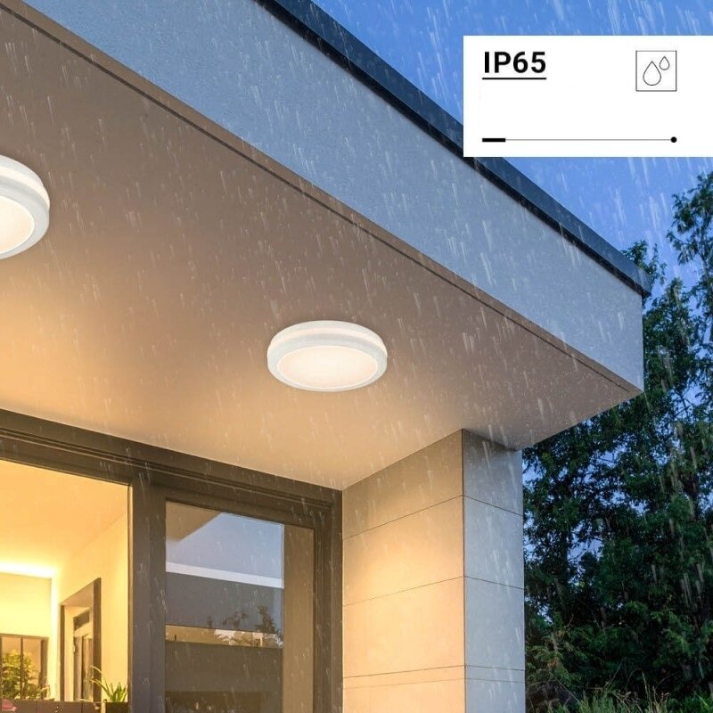 LED lubų šviestuvas, 30W, baltas, CCT šviesa, mikrobanginis jutiklis 3