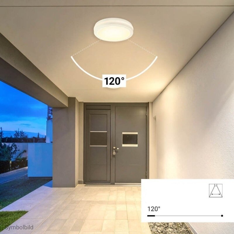 LED lubų šviestuvas, 30W, baltas, CCT šviesa, mikrobanginis jutiklis 4