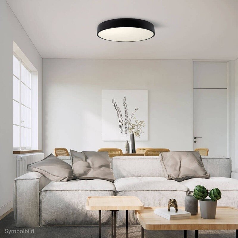 LED lubų šviestuvas, 30W, juodas, neutrali balta šviesa 3 LED lubų šviestuvas, 30W, juodas, neutrali balta šviesa 3