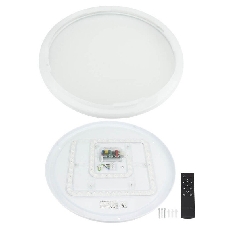 LED lubų šviestuvas, 36W, apvalus, juodas/baltas, atmintis, nuotolinis valdymas, CCT šviesa 3