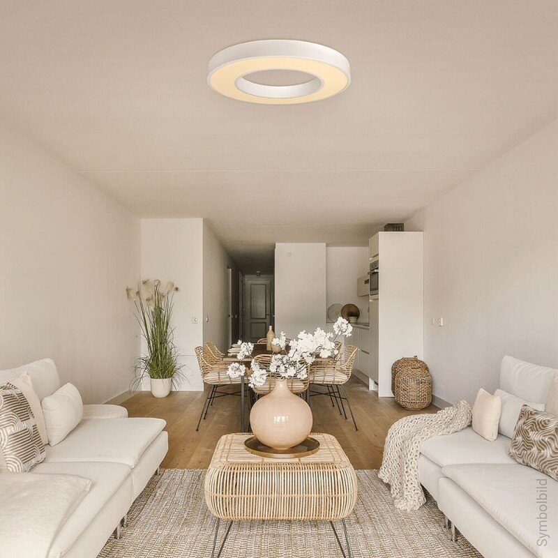 LED lubų šviestuvas, 36W, baltas, apvalus, šilta balta šviesa 3 LED lubų šviestuvas, 36W, baltas, apvalus, šilta balta šviesa 3