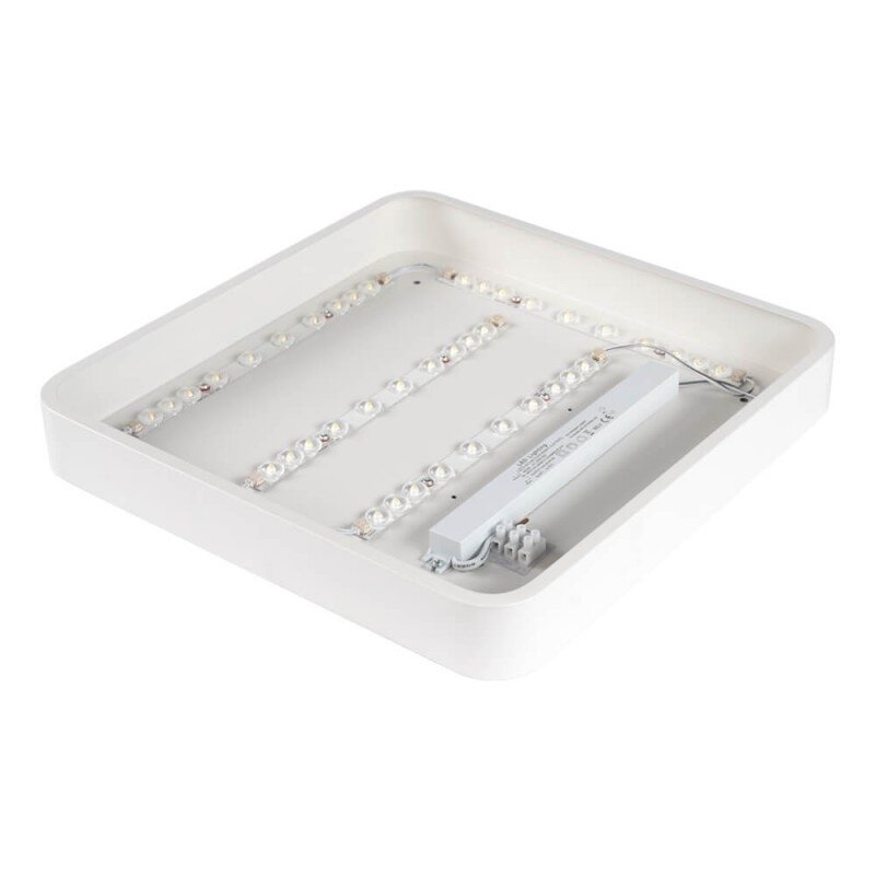 LED Ceiling Light, White Body, Square, 30W, Warm Light 1