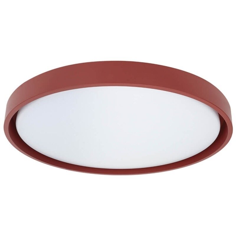 LED lubų šviestuvas, 36W, baltas/raudonas aksomas, CCT šviesa