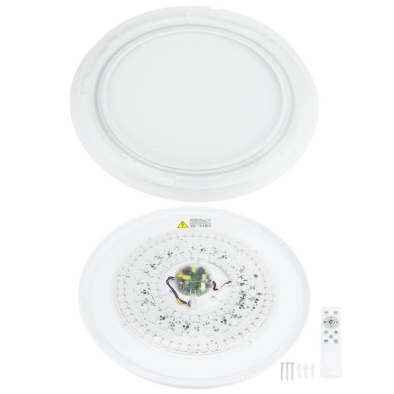 LED Ceiling Light, 40W, RGB10W, White, Memory, Remote Control, 3CCT 1