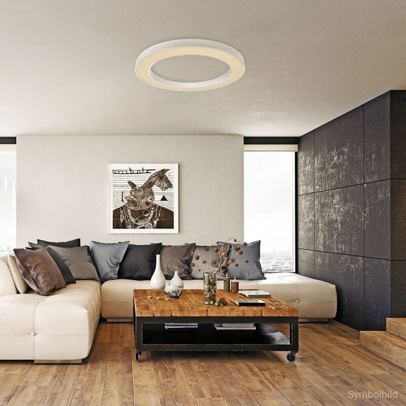 LED lubų šviestuvas, 64W, baltas, apvalus, šilta balta šviesa 3