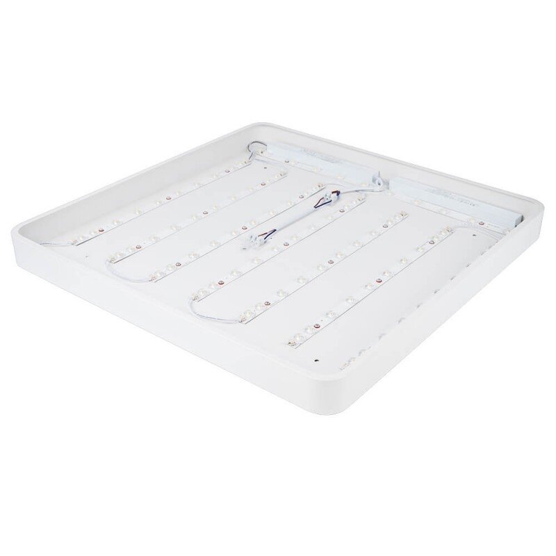 LED Ceiling Light, White Body, Square, 64W, Neutral Light 1